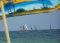 Windsurfers hang together in the Black Sea, just off the coast of Varna, Bulgaria.
