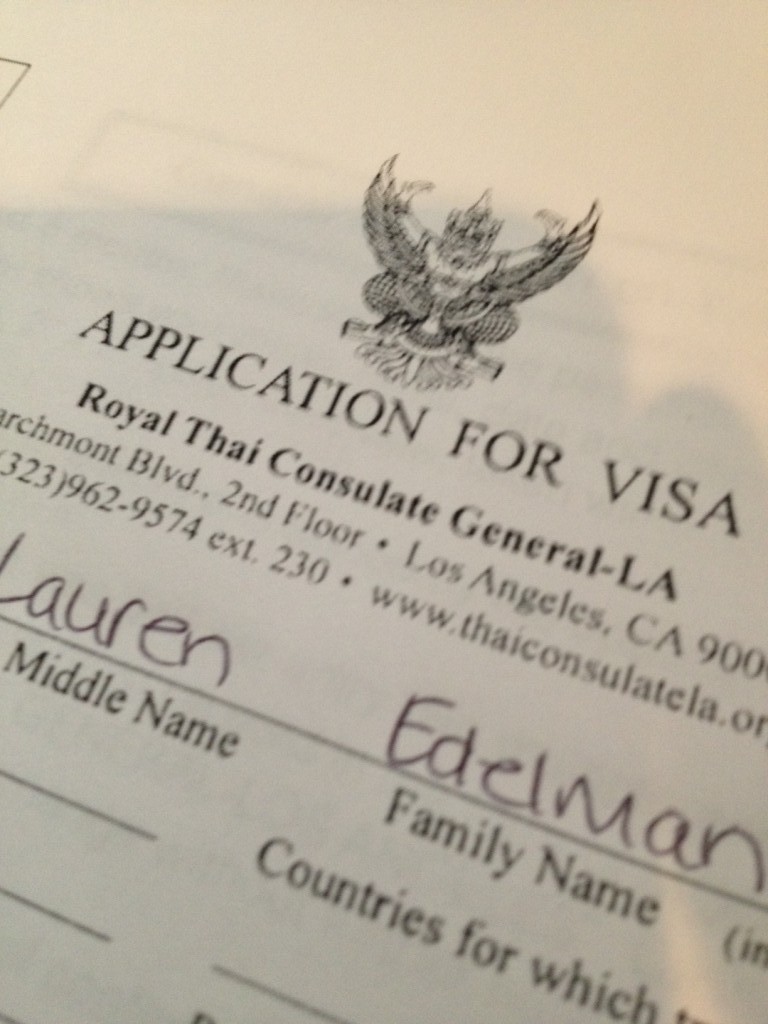Thailand Visa application