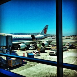 A delayed flight from San Francisco to Beijing
